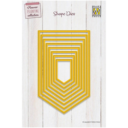 Stanzform Präge Stanzschablone Cutting Die - Nellie`s - SD316 Rahmen, Banner